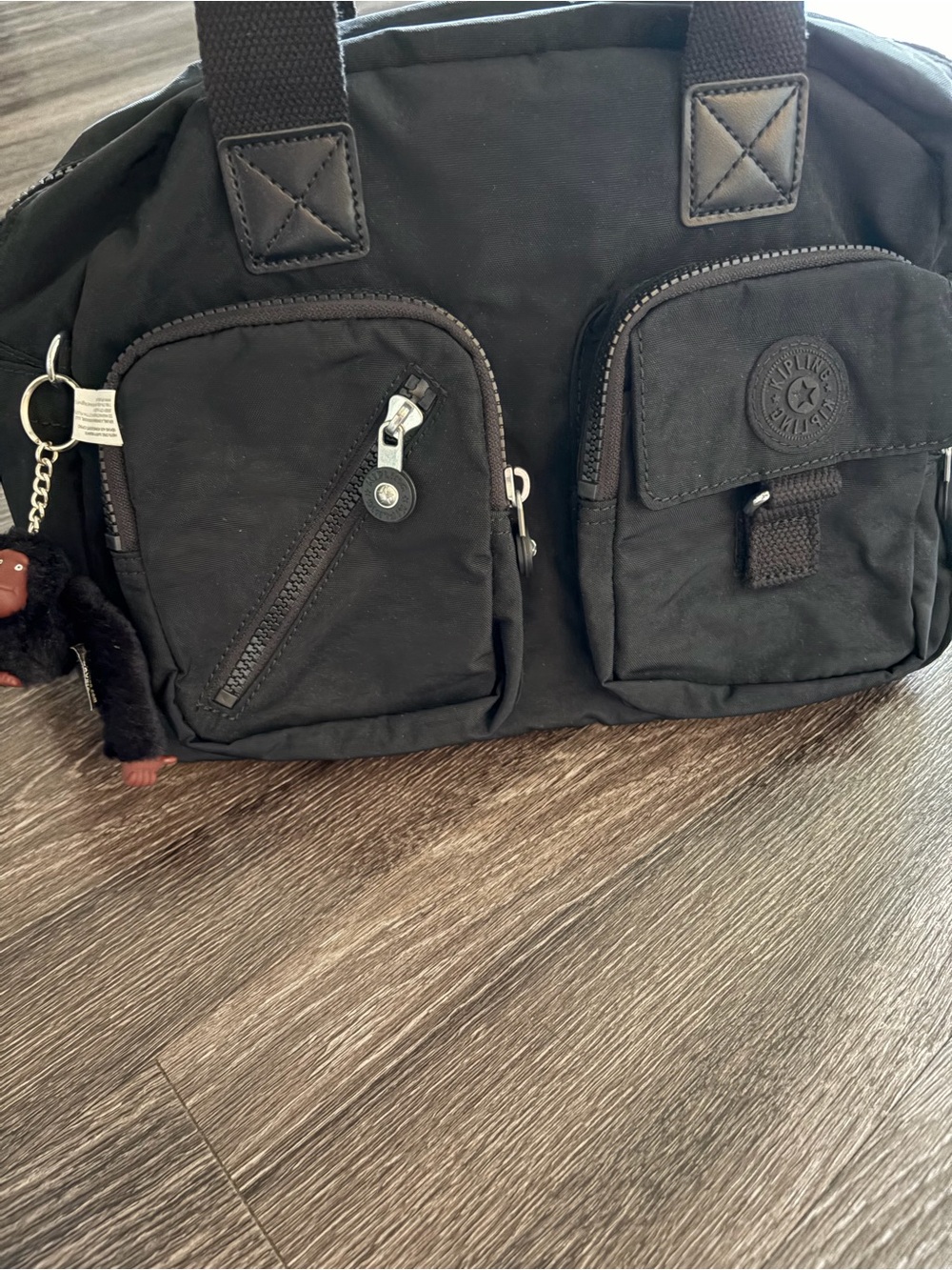 Kipling Black Nylon Crossbody Messenger Bag - Picture 3 of 5